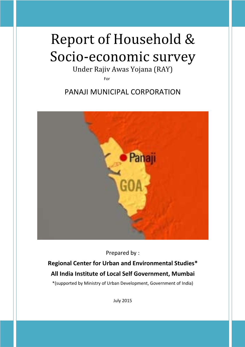 Report of Household & Socio-Economic Survey