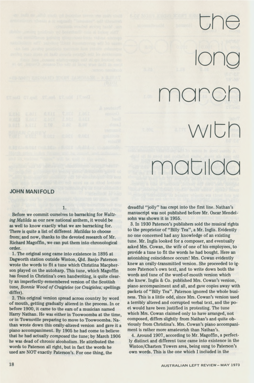 The Long March with Matilda