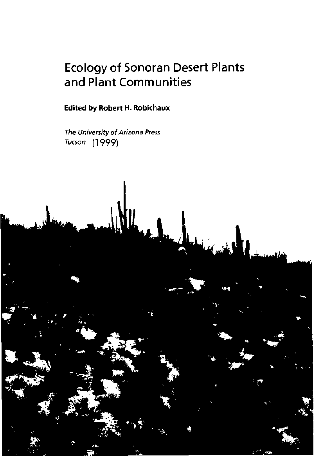 Ecology of Sonoran Desert Plants and Plant Communities