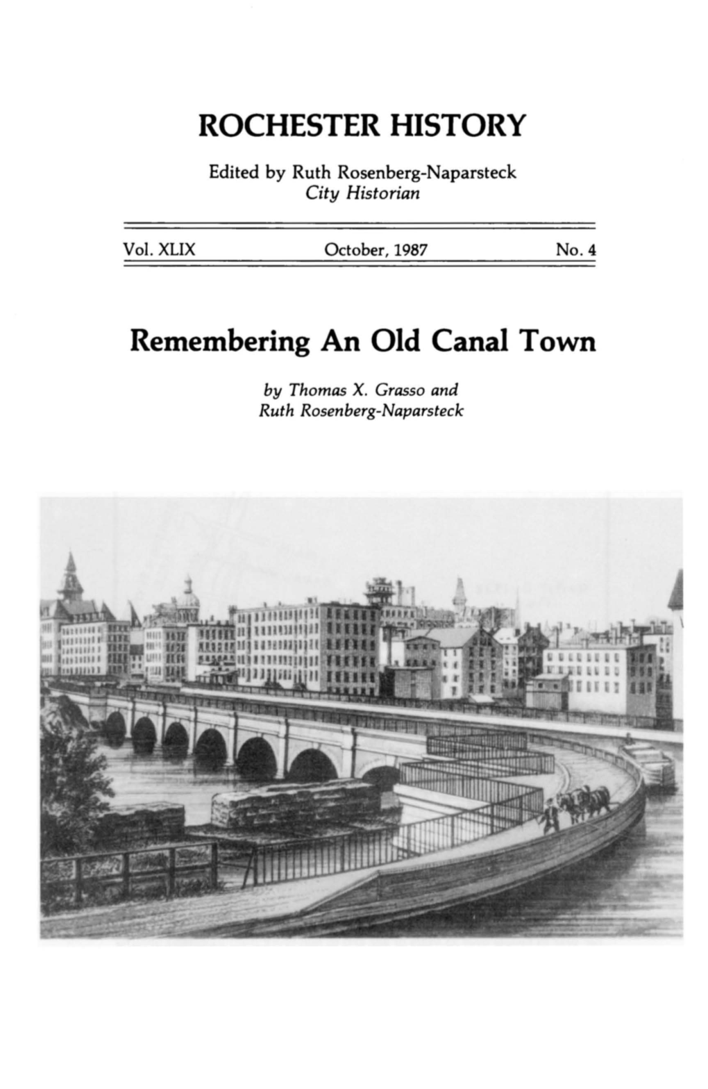ROCHESTER HISTORY Remembering an Old Canal Town