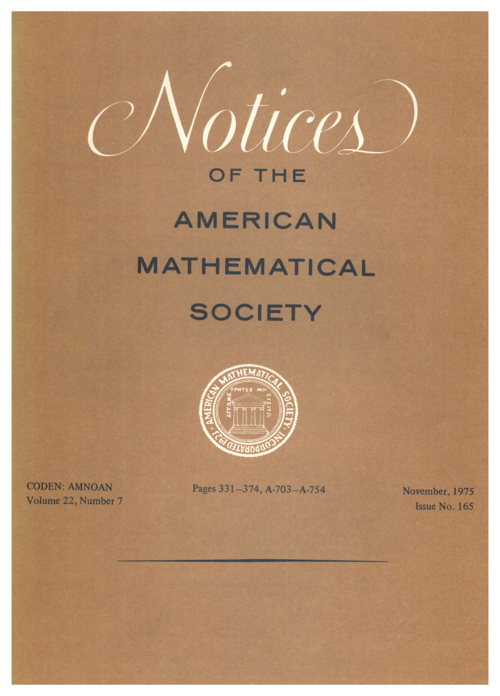 Notices of the American Mathematical Society