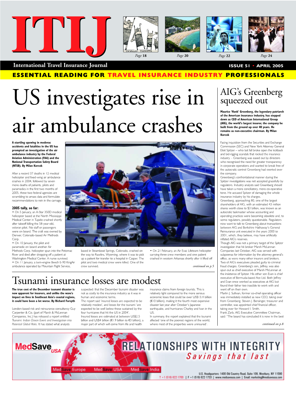 US Investigates Rise in Air Ambulance Crashes