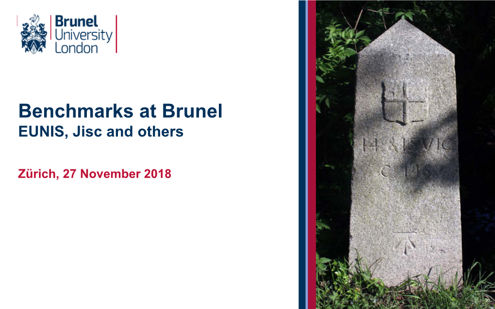 Benchmarking at Brunel