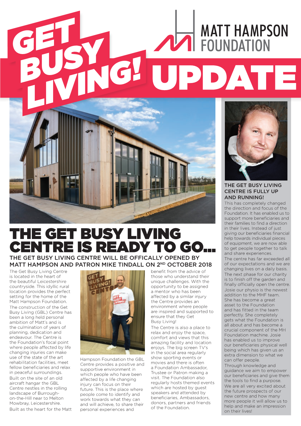 The Get Busy Living Centre Is Ready to Go