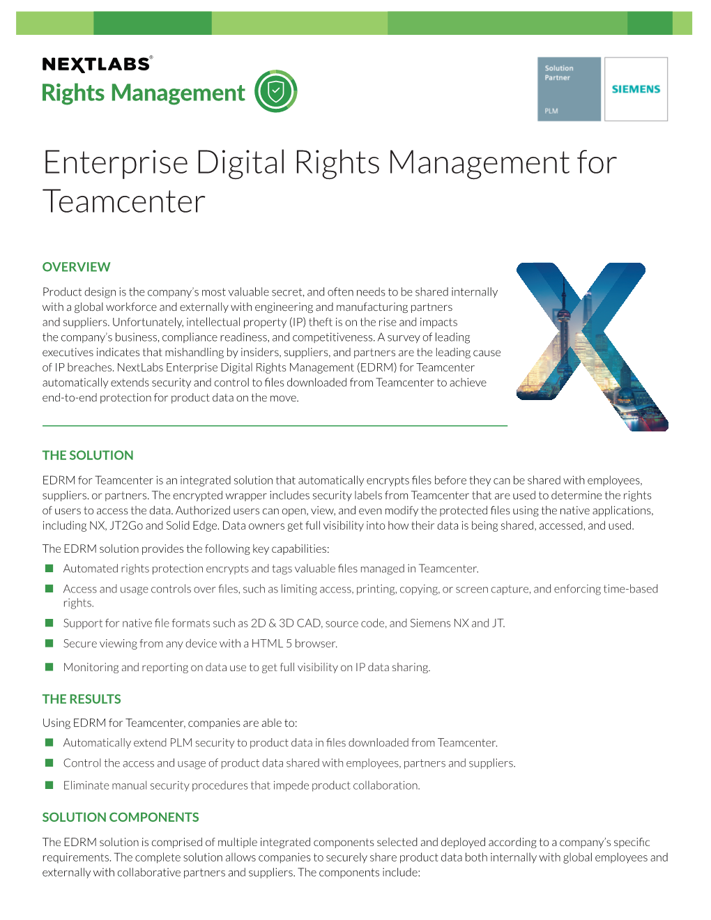 Enterprise Digital Rights Management for Teamcenter