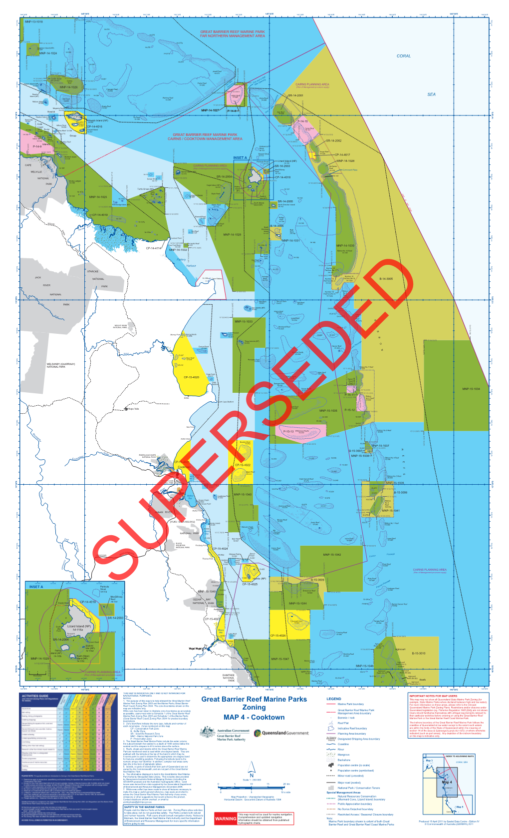 Great Barrier Reef Marine Parks Zoning MAP 4