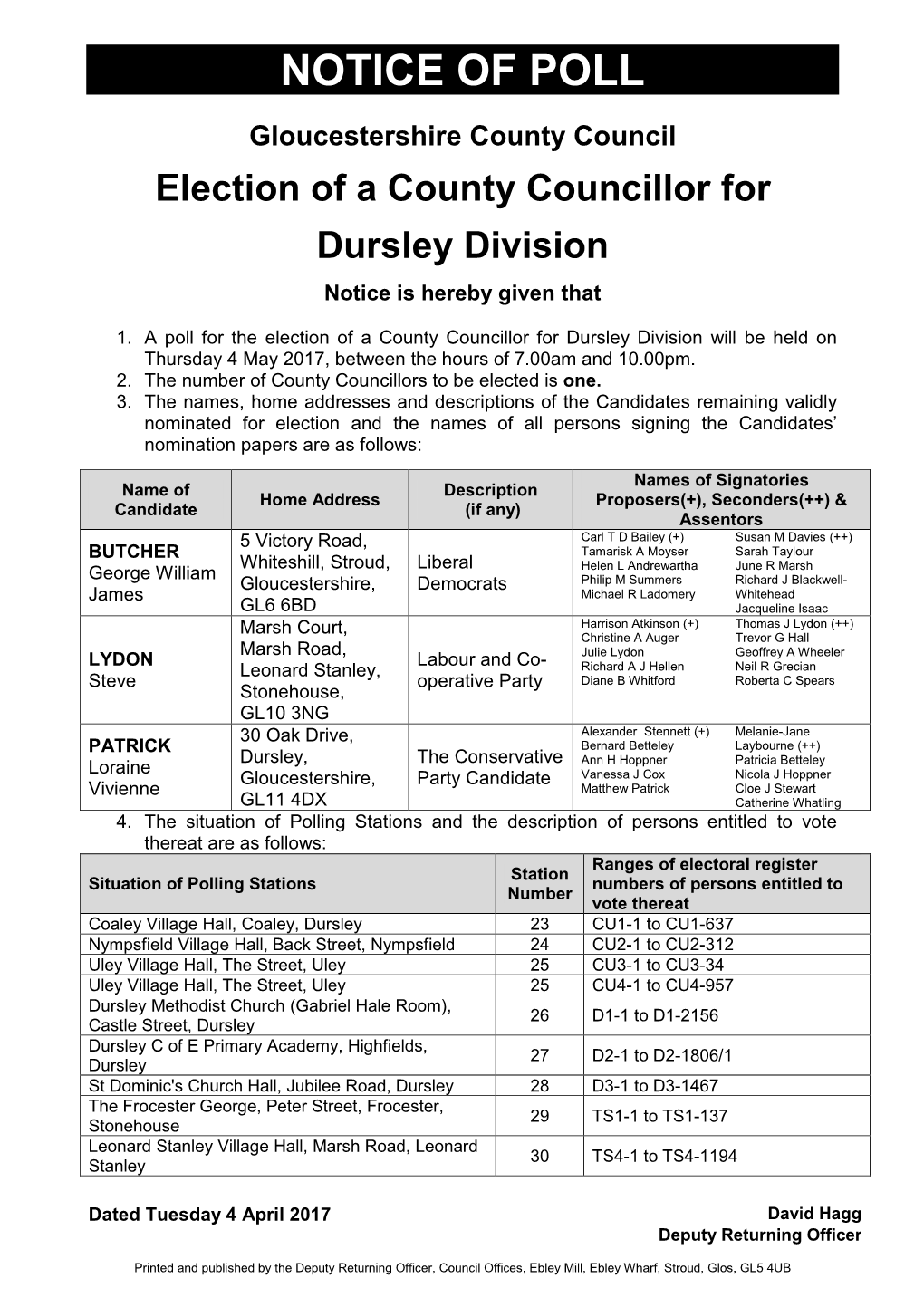 Dursley-Notice-Of-Poll.Pdf