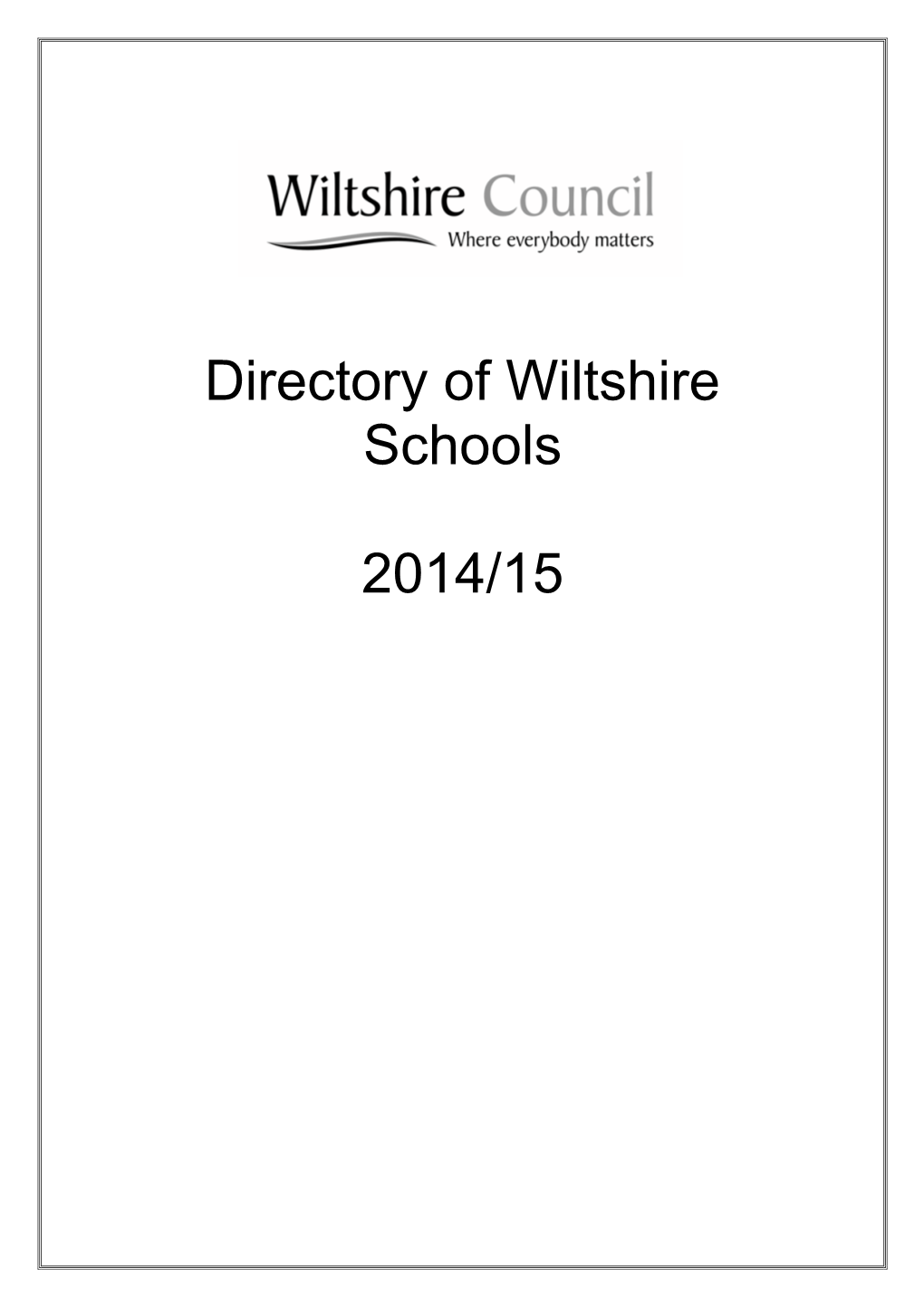 Directory of Wiltshire Schools 2014/15