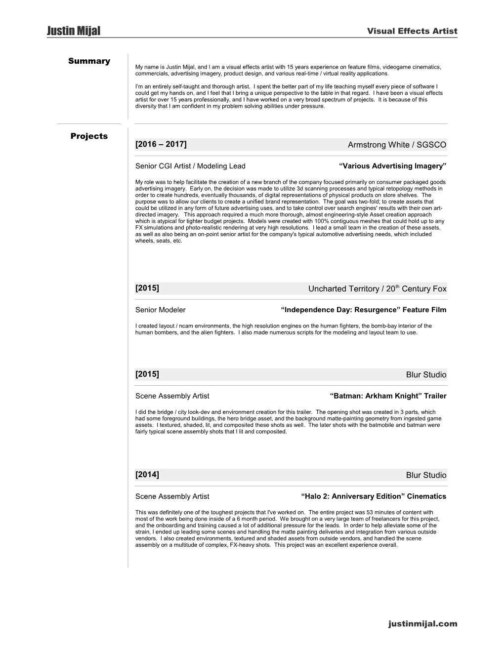 Download 2018 Resume