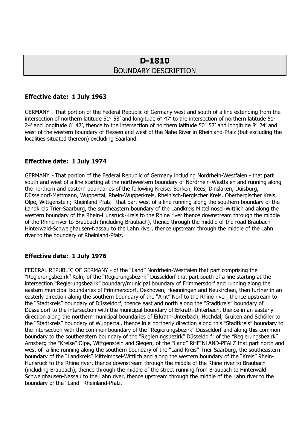 D-1810 Boundary Description