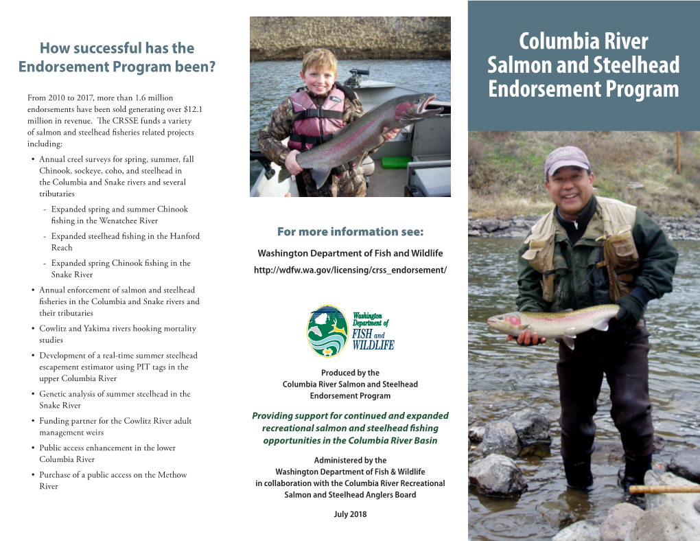 Columbia River Salmon and Steelhead Endorsement Program