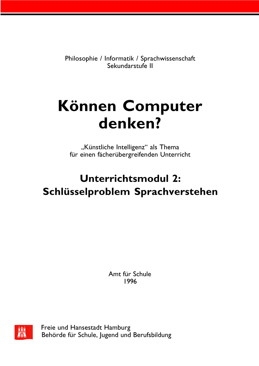 Können Computer Denken?