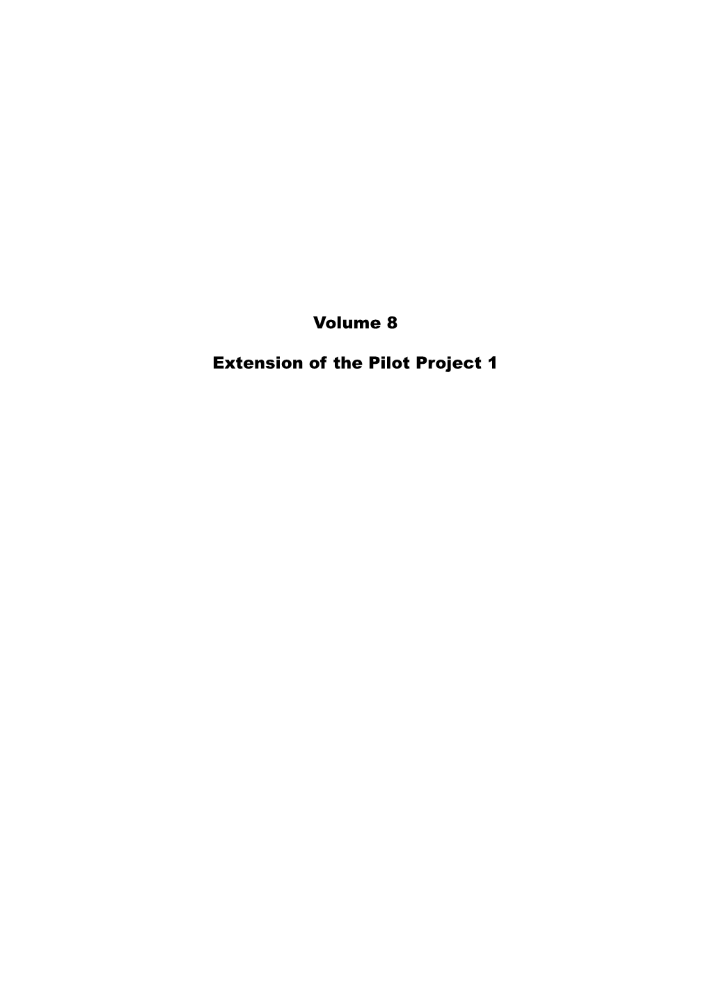 Volume 8 Extension of the Pilot Project 1