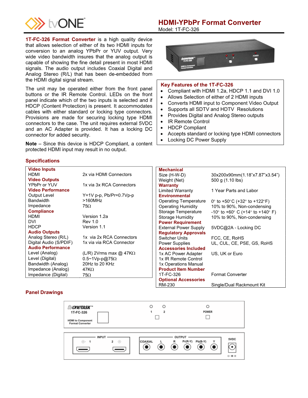 HDMI-Ypbpr Format Converter