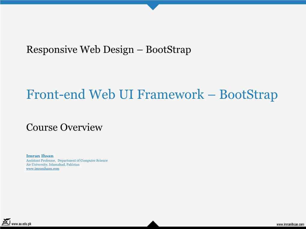 Front-End Web UI Framework – Bootstrap