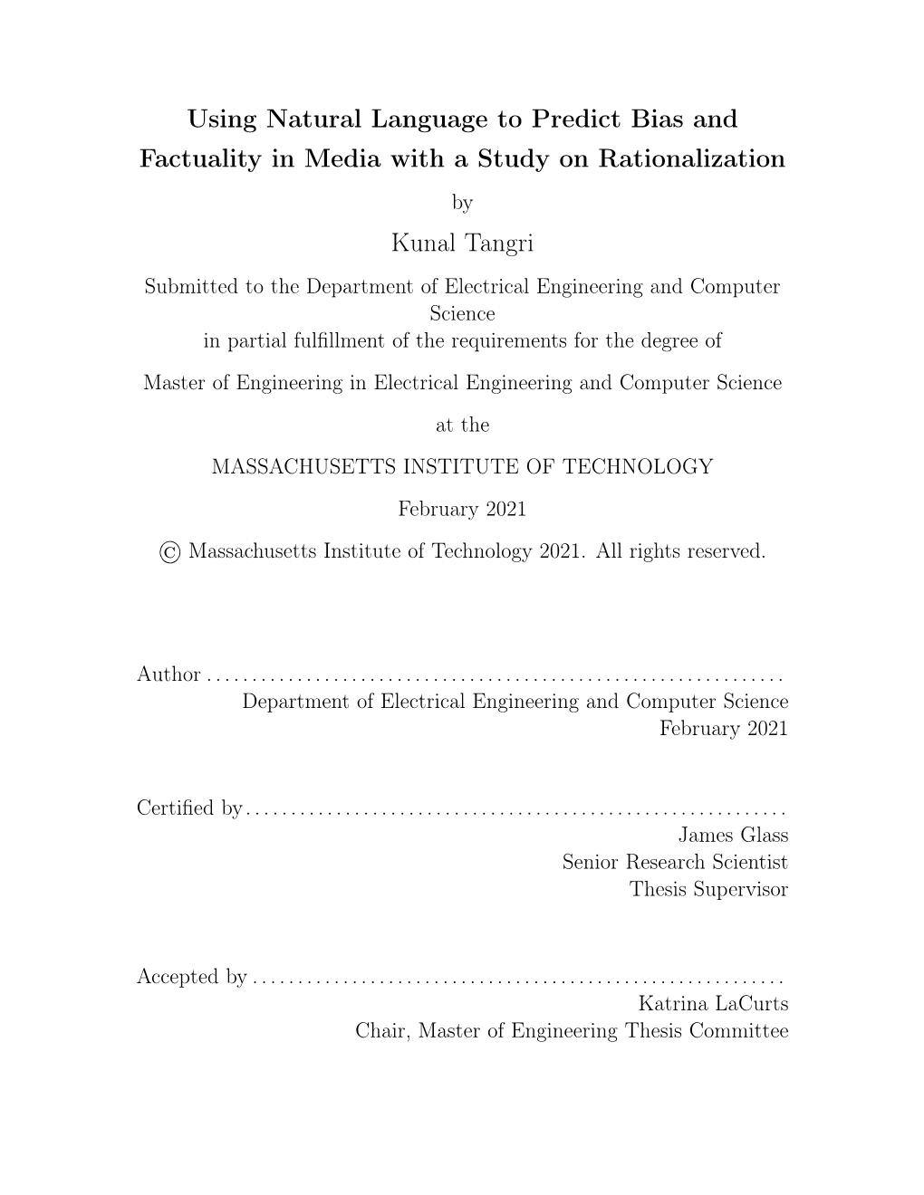 Using Natural Language to Predict Bias and Factuality in Media with a Study on Rationalization