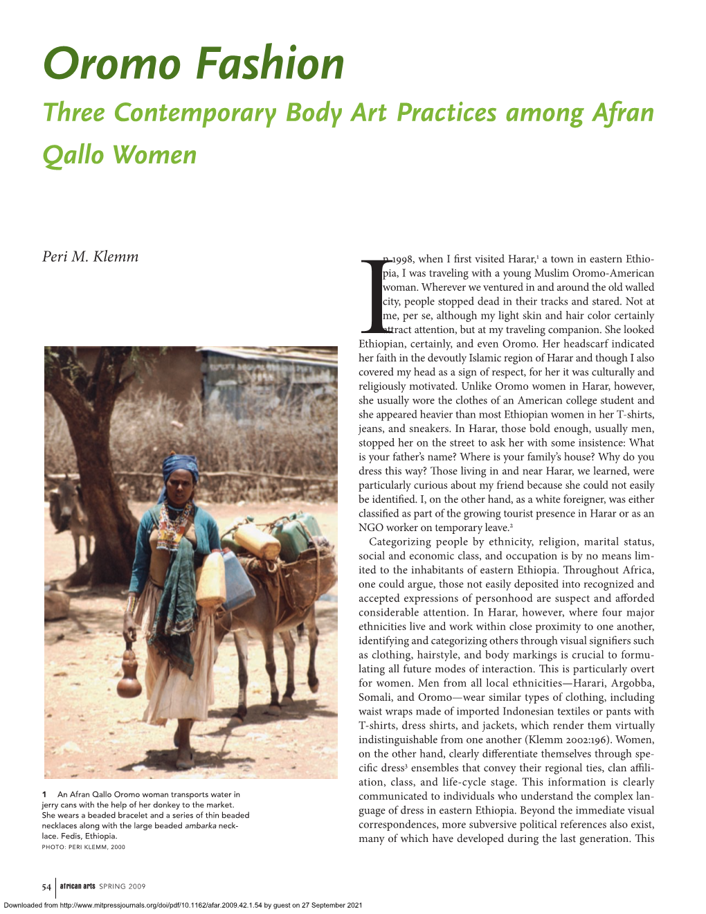 Oromo Fashion Three Contemporary Body Art Practices Among Afran Qallo Women