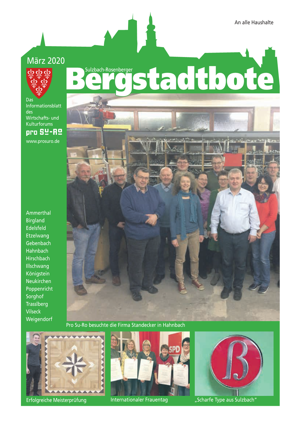 Bergstadtbotesulzbach-Rosenberger Das Informationsblatt Des Wirtschafts- Und Kulturforums