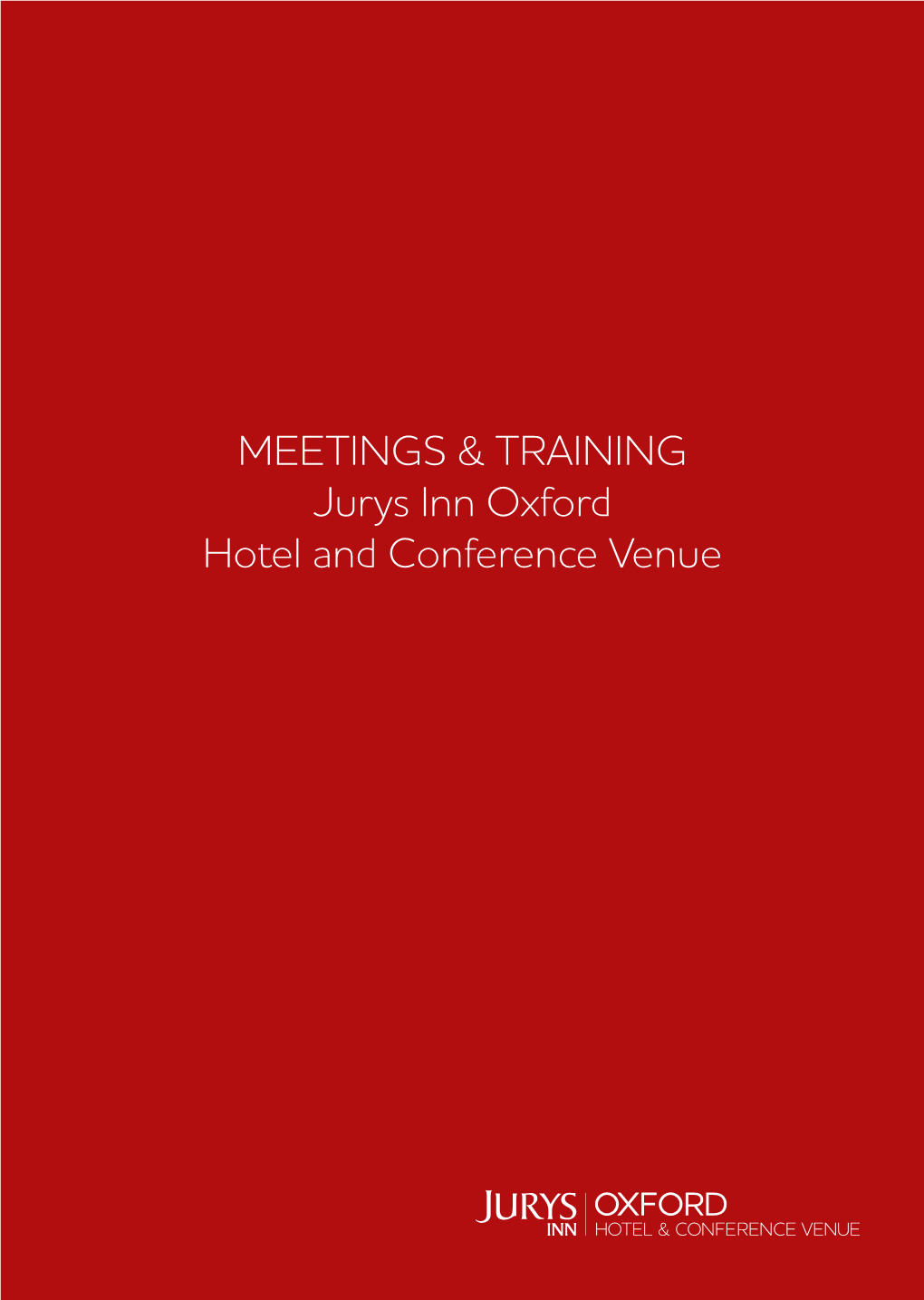 MEETINGS & TRAINING Jurys Inn Oxford Hotel and Conference Venue