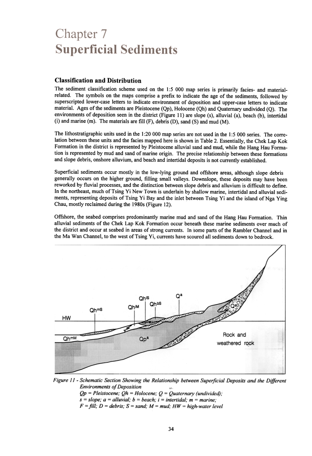 Classification and Distribution the Sediment Classificationscheme Used on the 1:5 000 Map Series Is Primarily Facies- and Material- Related