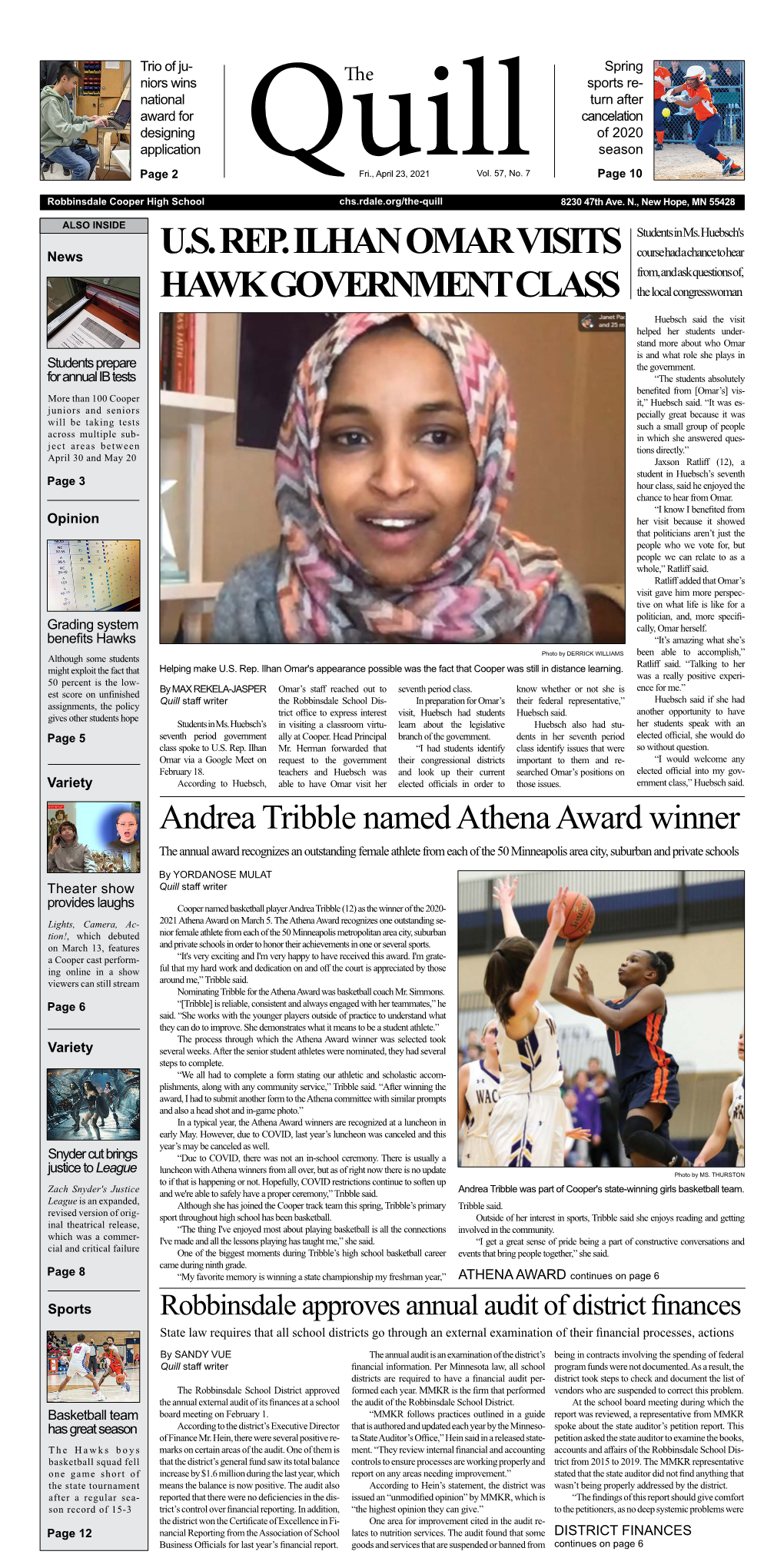 Us Rep. Ilhan Omar Visits Hawk