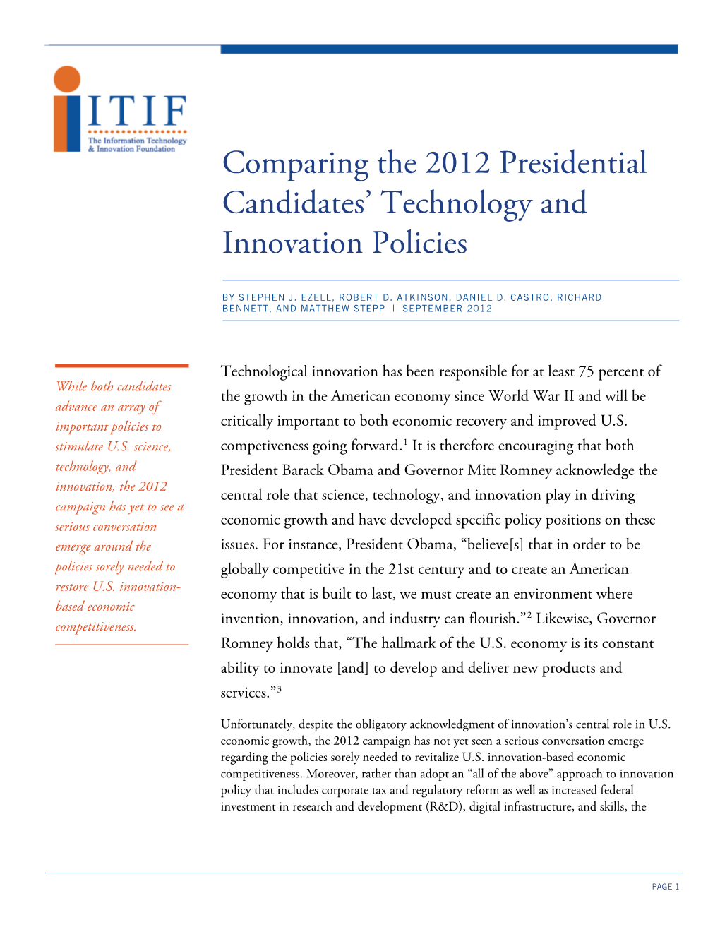 Comparing the 2012 Presidential Candidates' Technology And