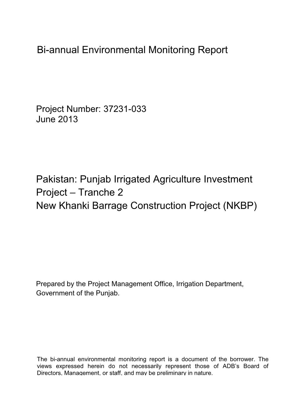 New Khanki Barrage Construction Project (NKBP)
