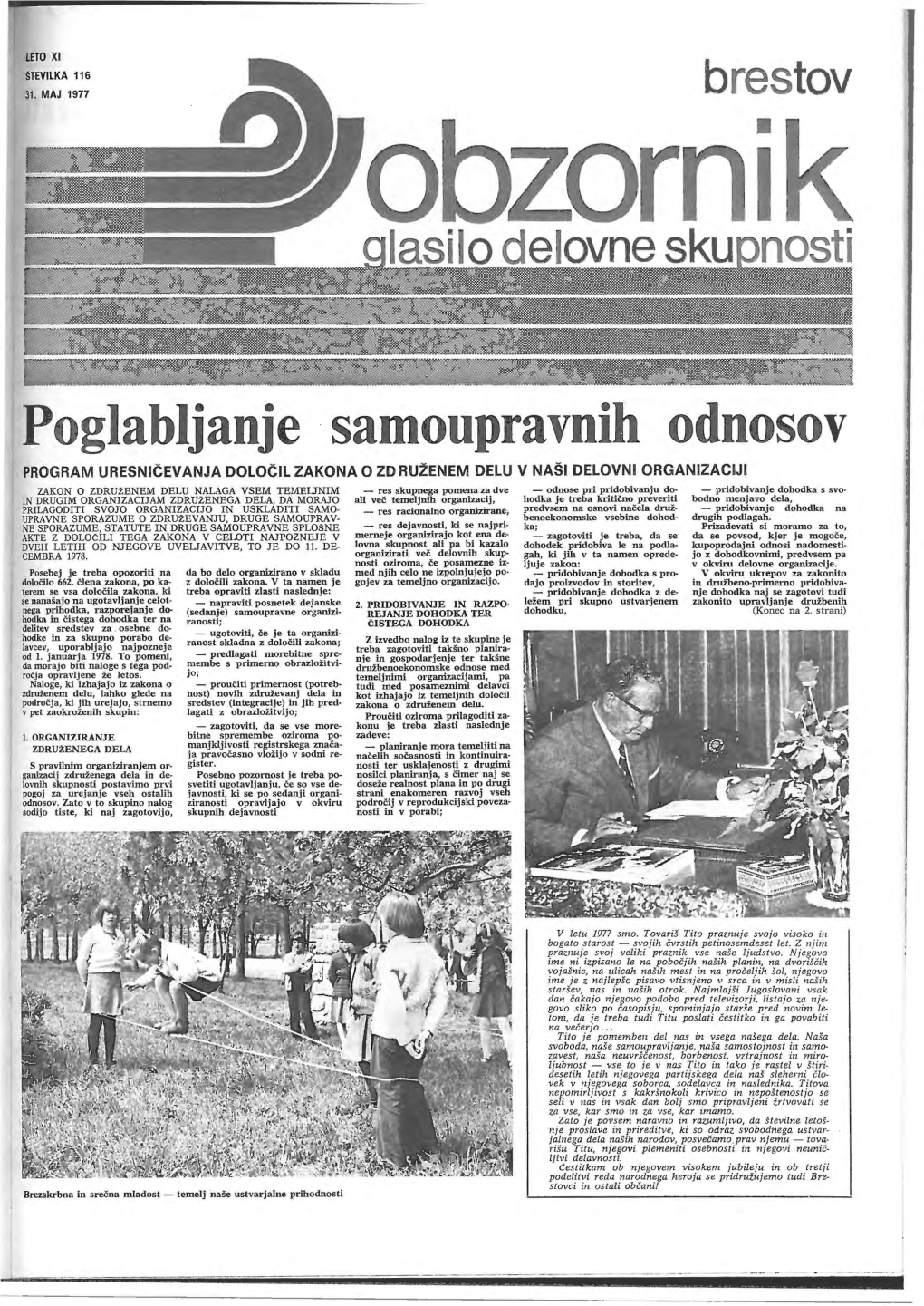 Brestov Obzornik 1977 / Št. 05