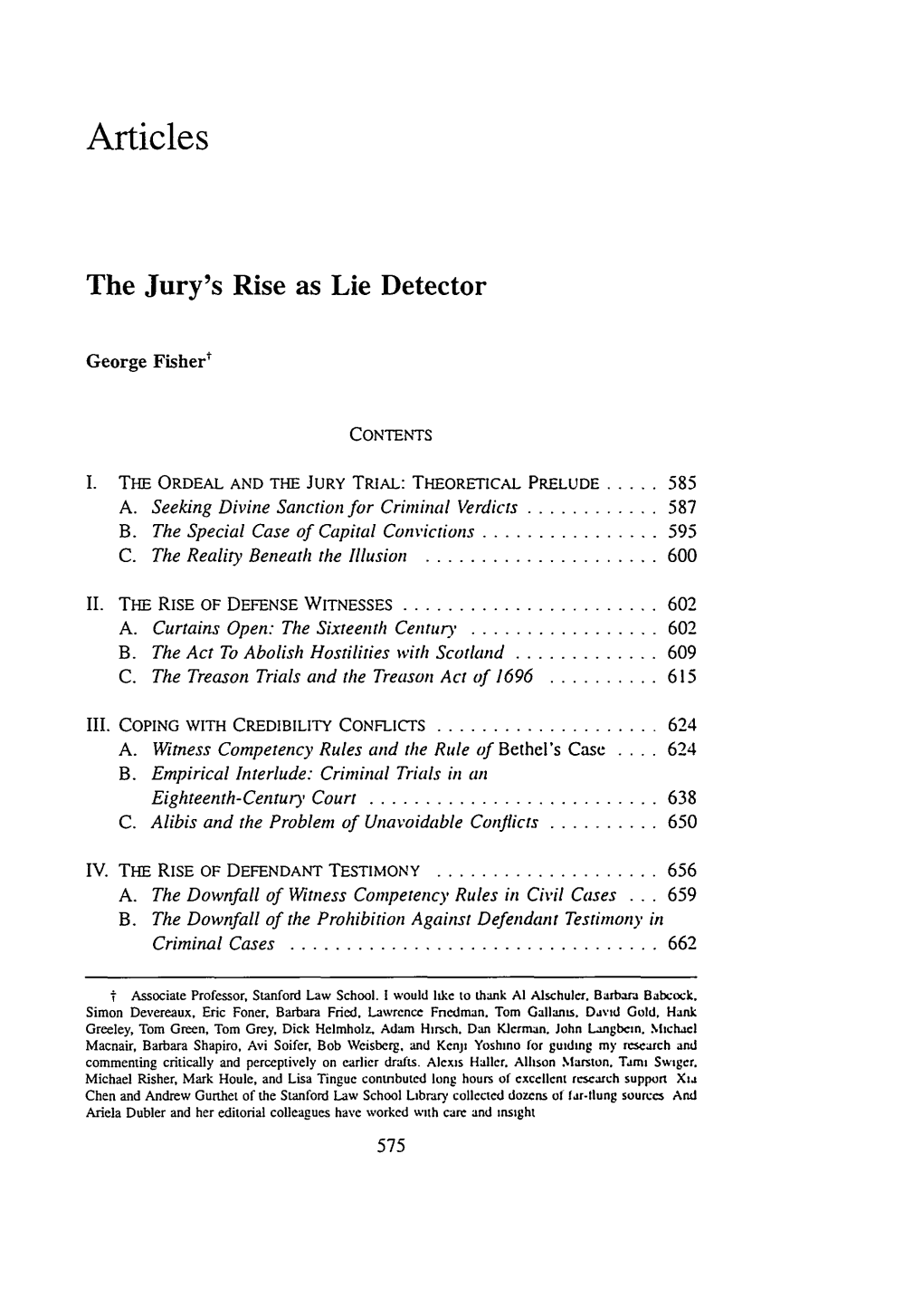 The Jury's Rise As Lie Detector