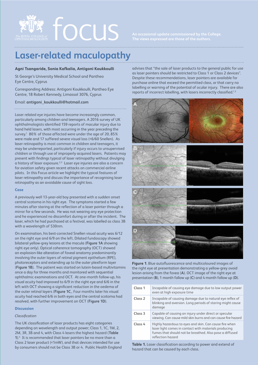 Focus October 2020 – Laser-Related Maculopathy