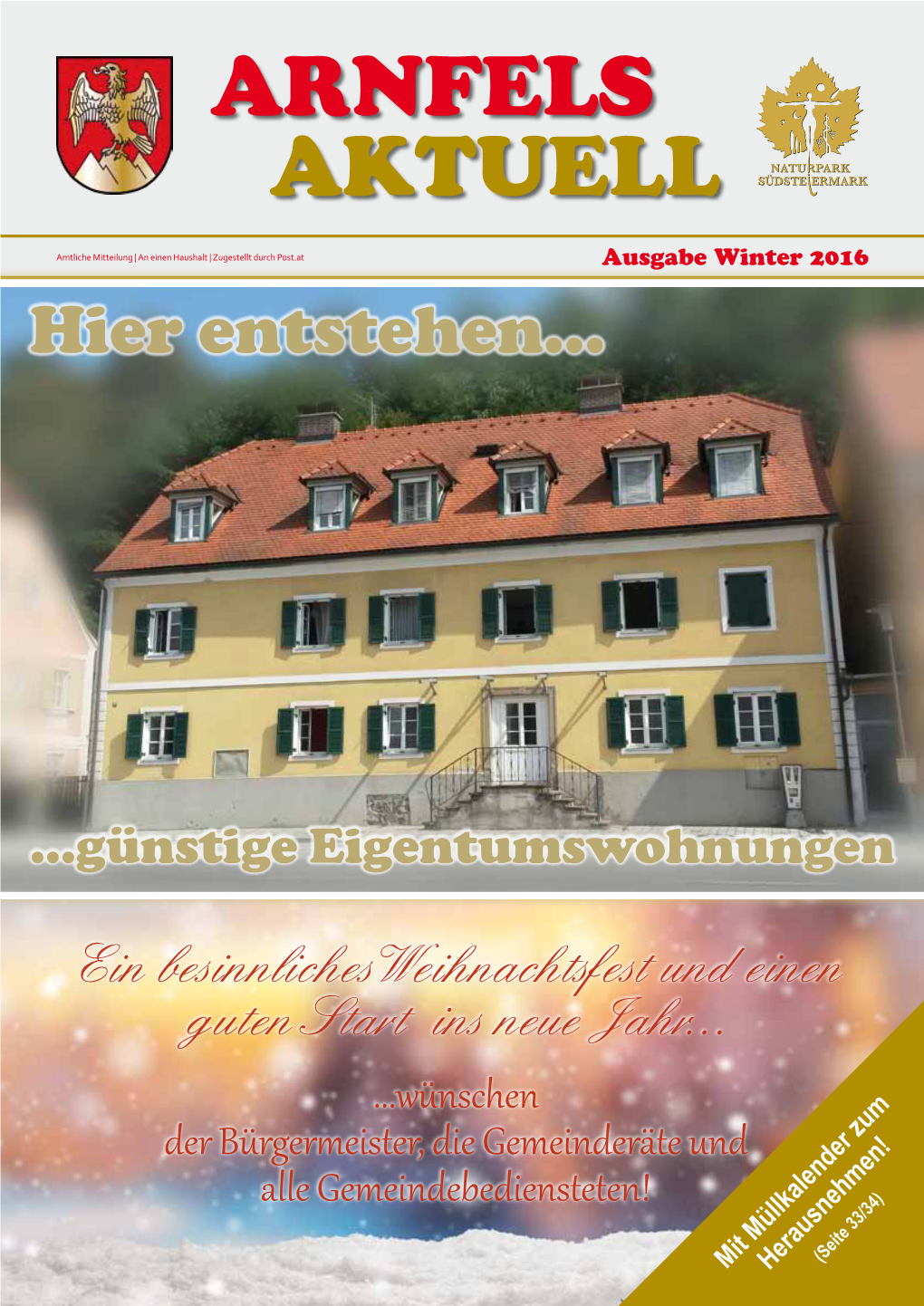 Arnfels Aktuell Winter 2016