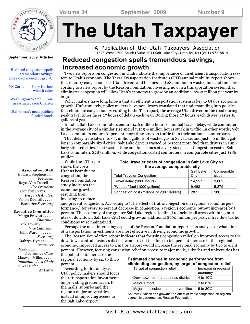 September 2009 Newsletter