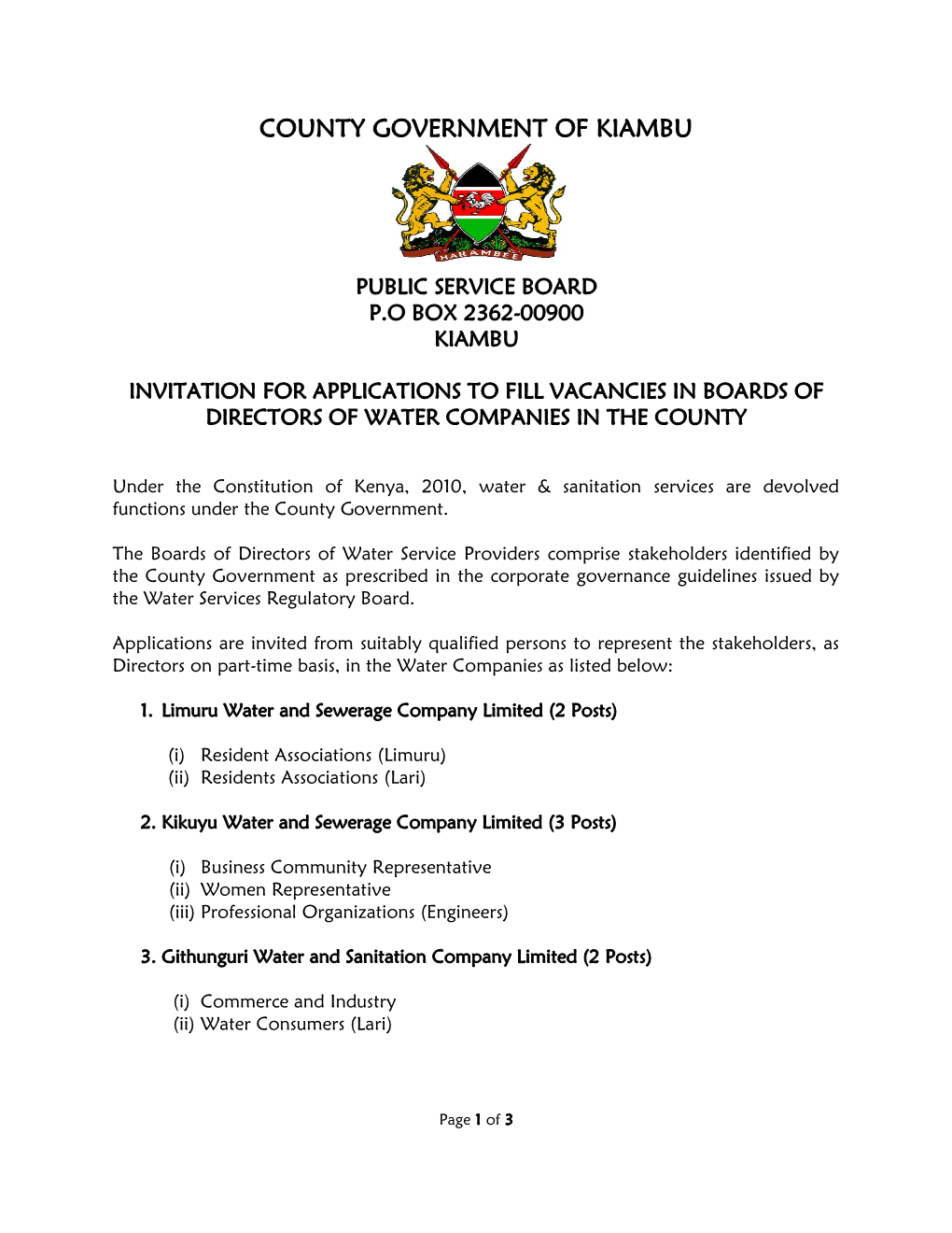 County Government of Kiambu
