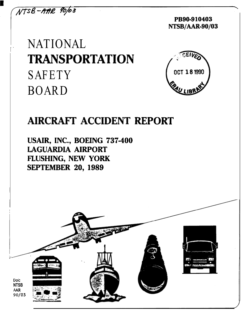 NTSB/AAR-90/03 NATIONAL I ’ T~Spor’T”ATION SAFETY BOARD
