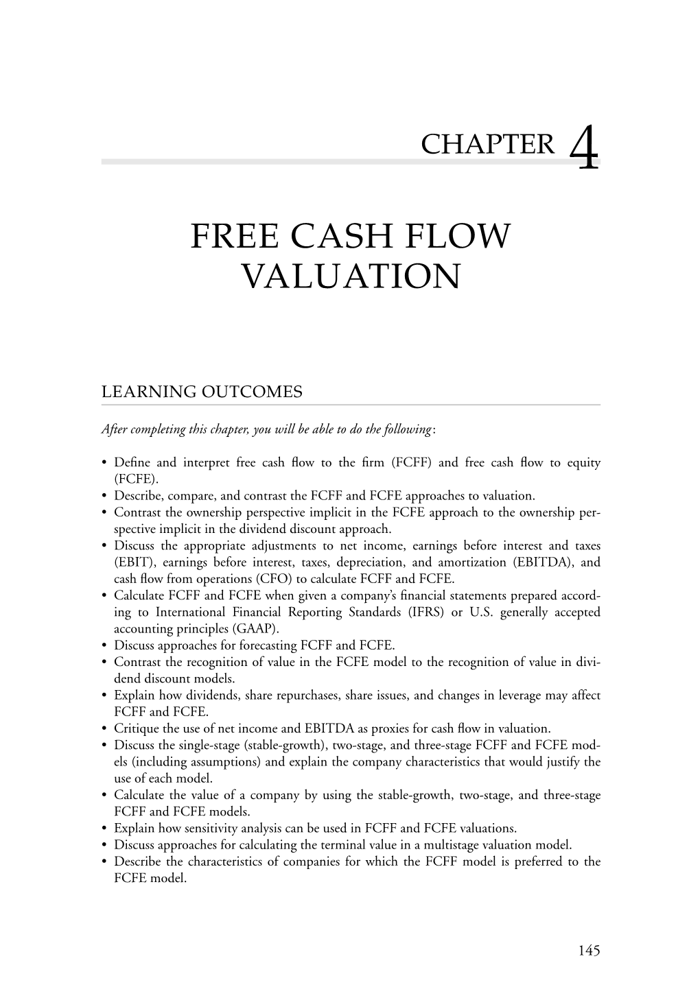 Free Cash Flow Valuation