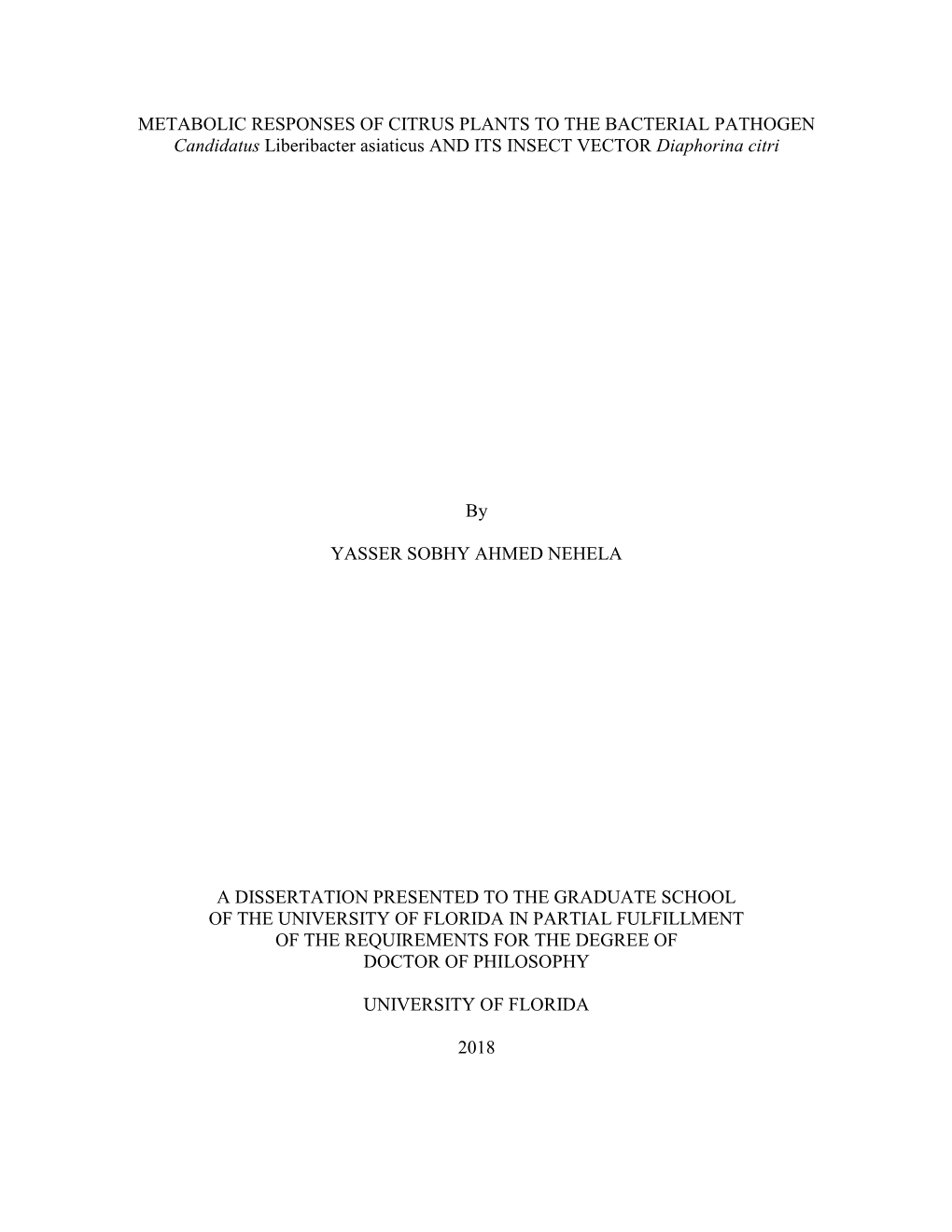 University of Florida Thesis Or Dissertation Formatting