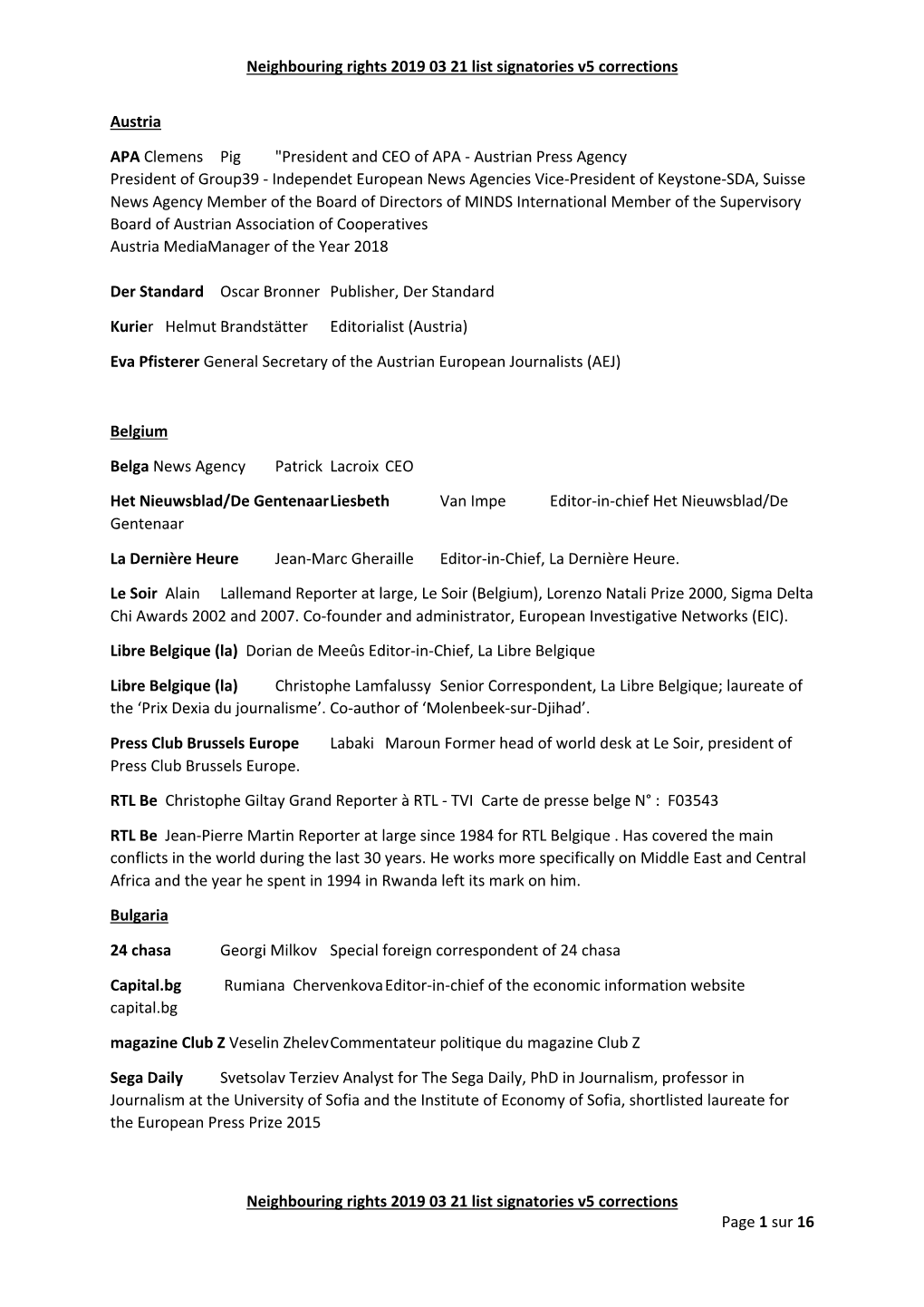 Neighbouring Rights 2019 03 21 List Signatories V5 Corrections Neighbouring Rights 2019 03 21 List Signatories V5 Corrections Pa