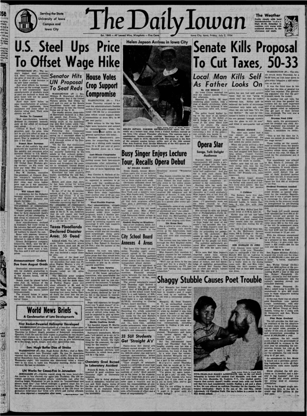 Daily Iowan (Iowa City, Iowa), 1954-07-02