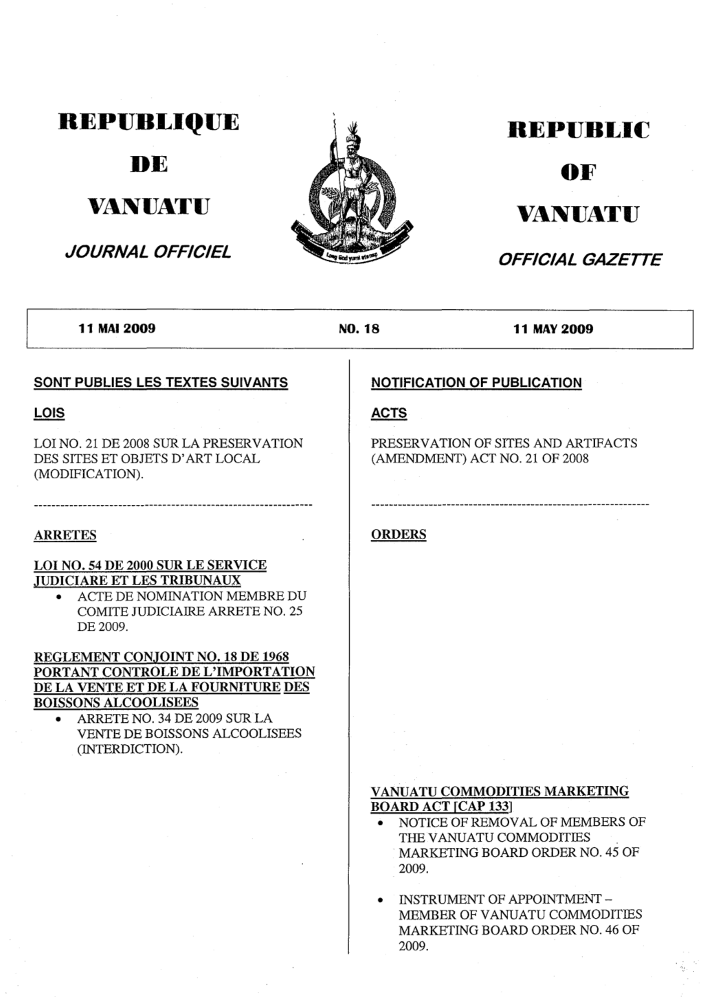 Republique Vanuatu Republic Vanuatu