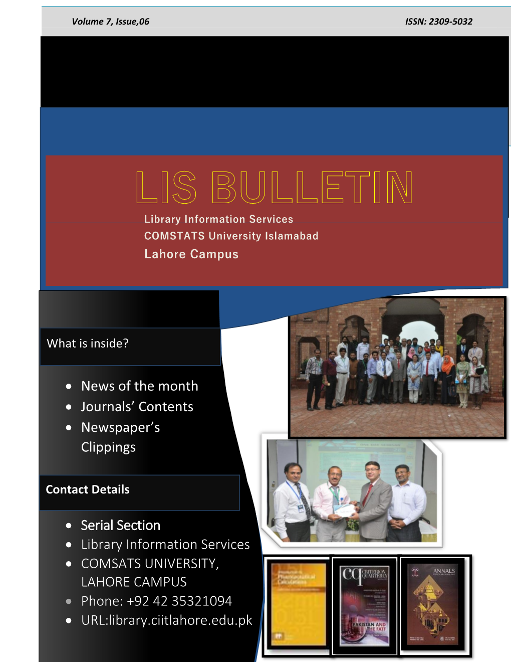 Library Bulletin, June 2018