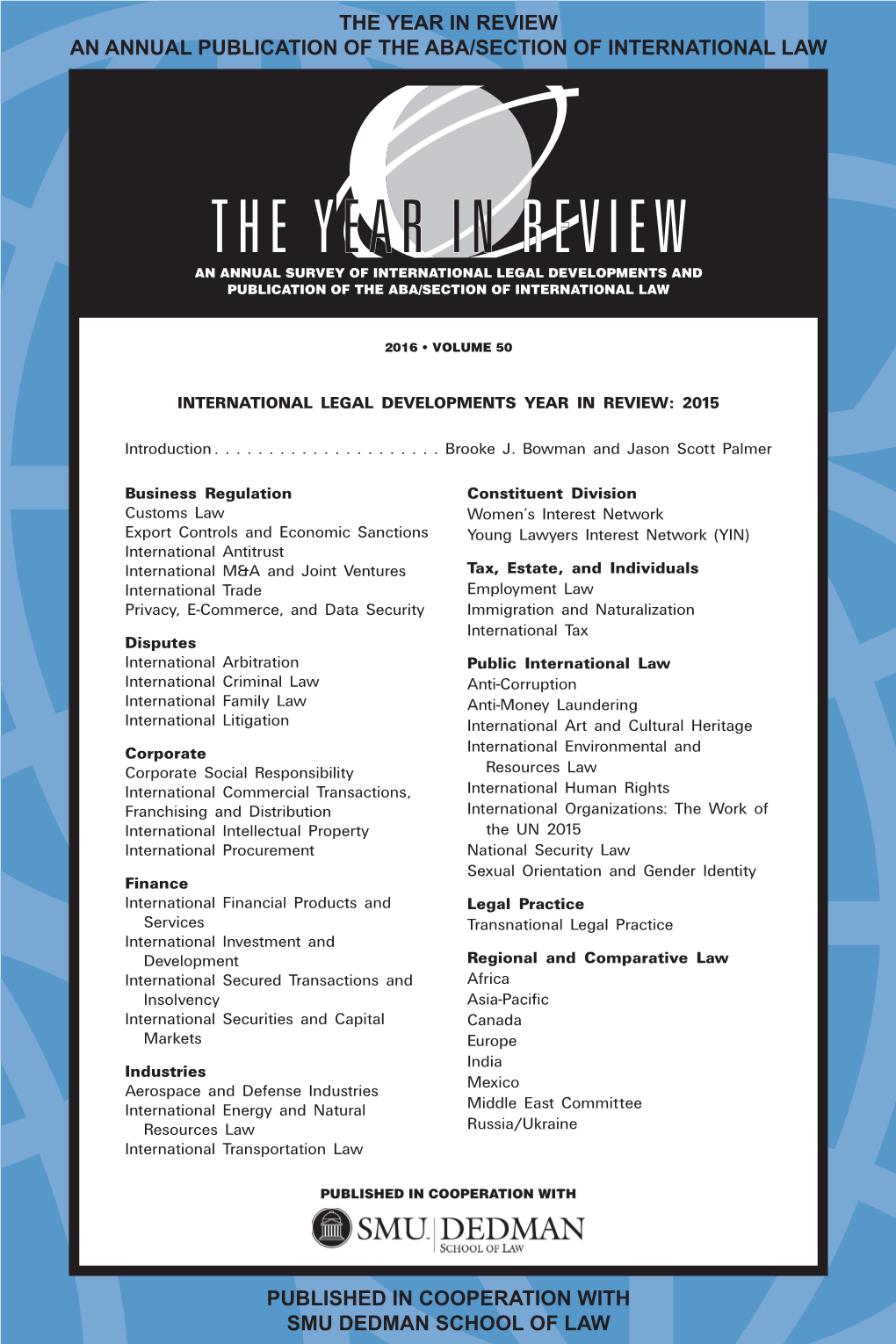 International Law Year in Review 2015