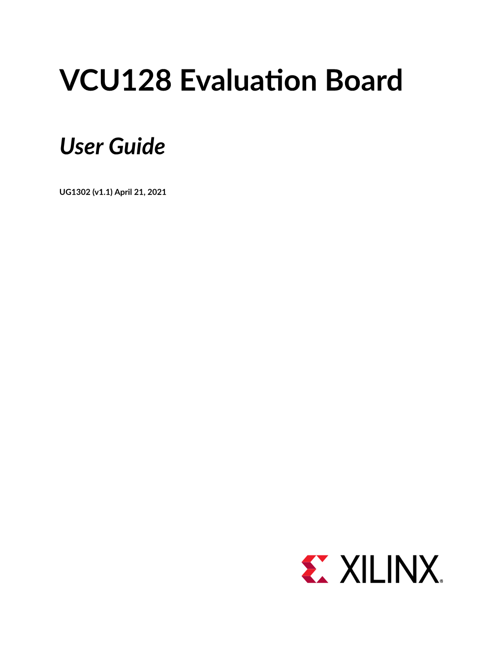 VCU128 Evaluation Board User Guide