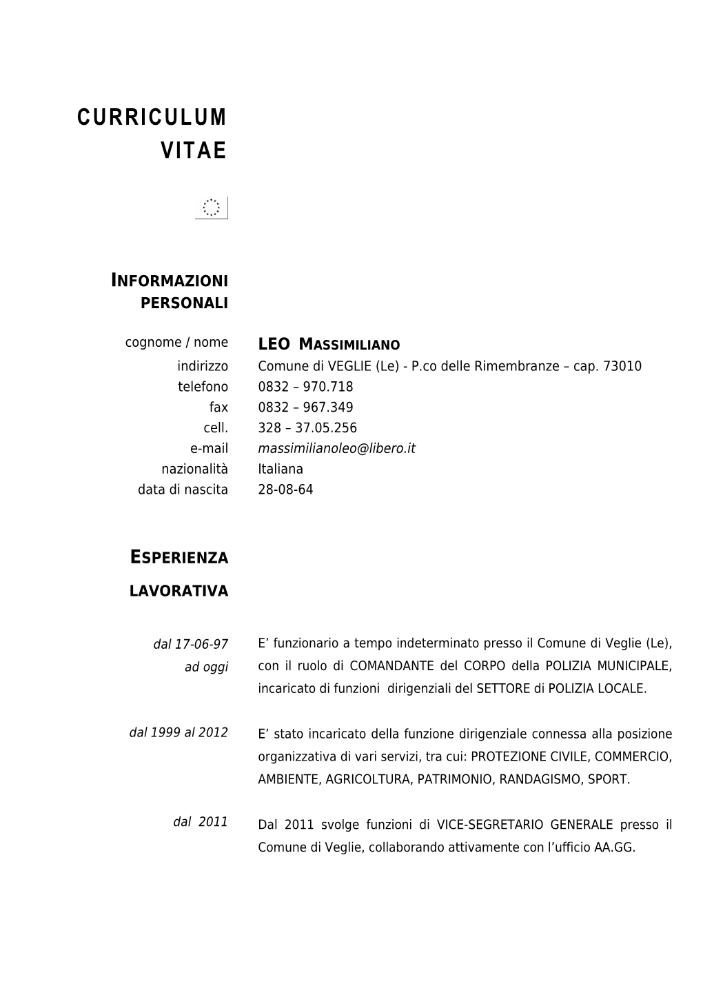 Curriculum Vitae