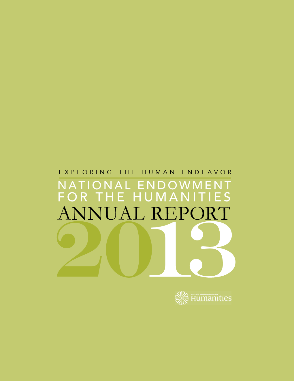 Annual Report of the National Endowment for the Humanities