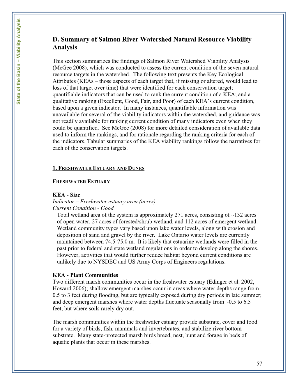 Salmon River Watershed Natural Resources Assessment- Part II (PDF)