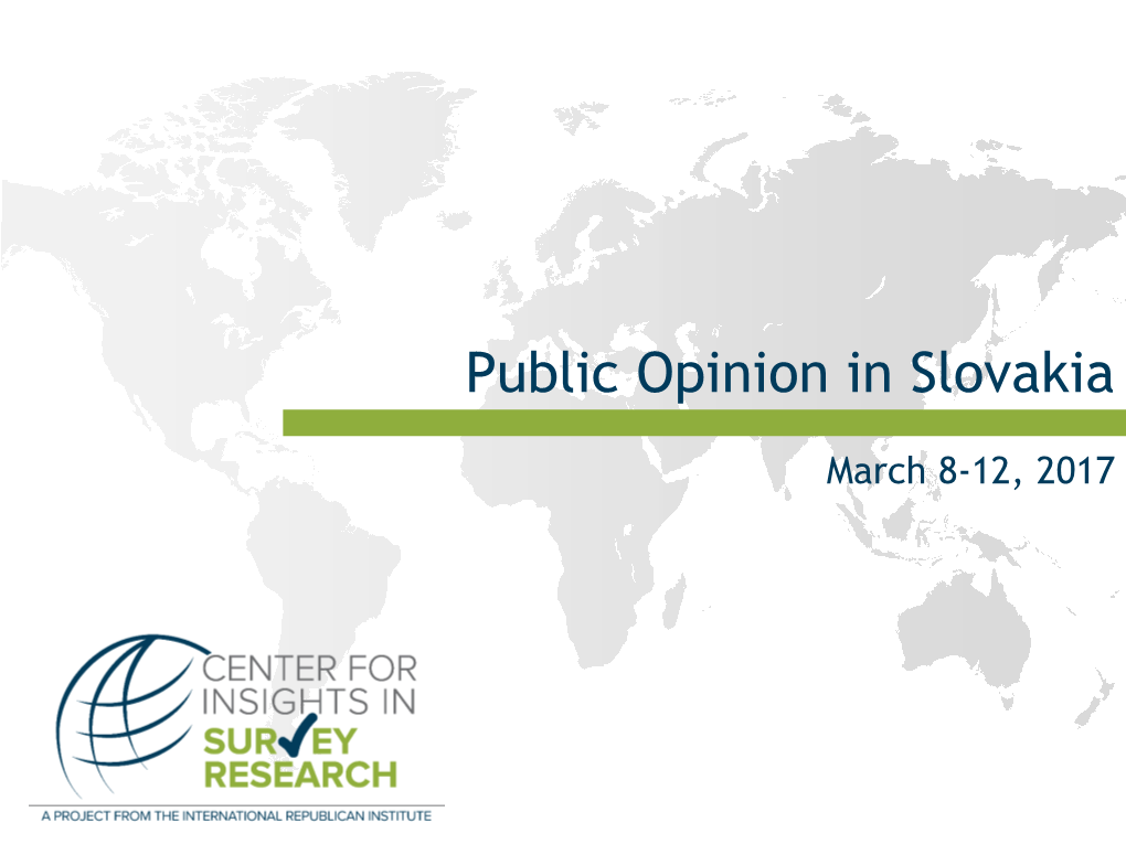 Public Opinion in Slovakia