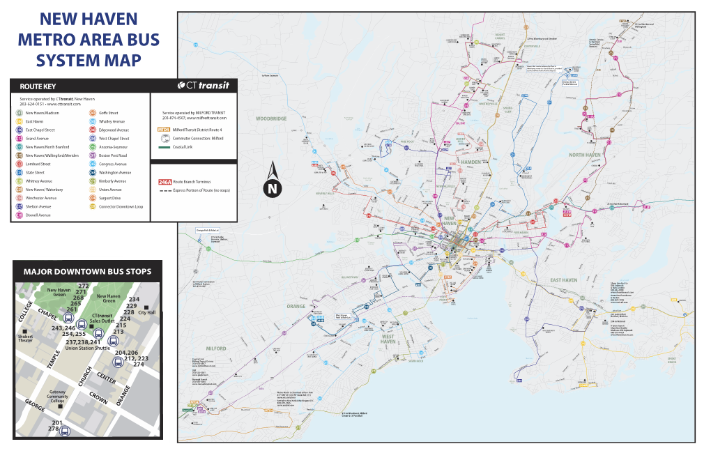 New Haven Metro Area Bus System