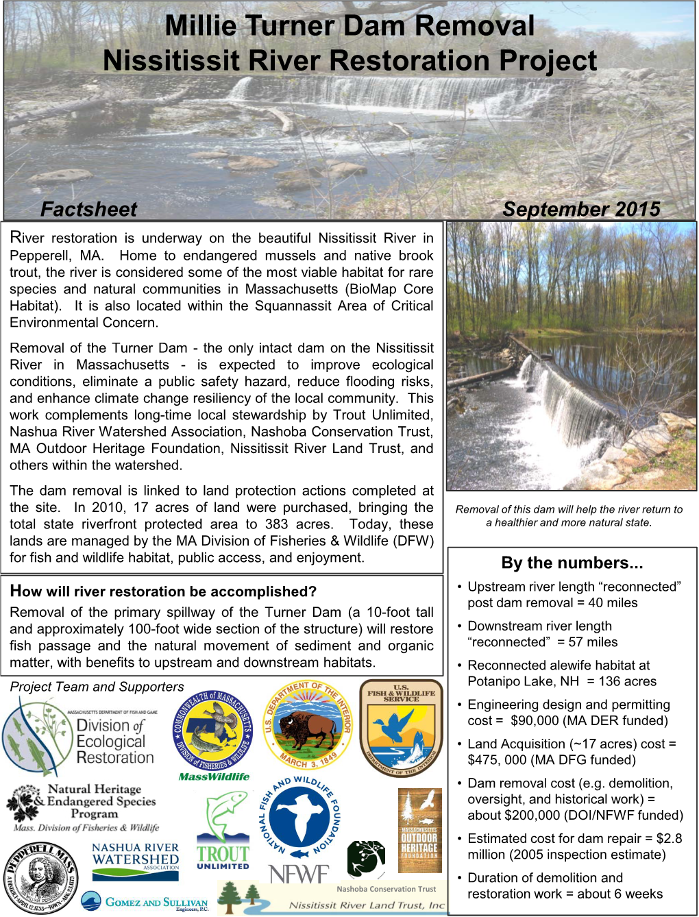 Turner Dam Removal Factsheet