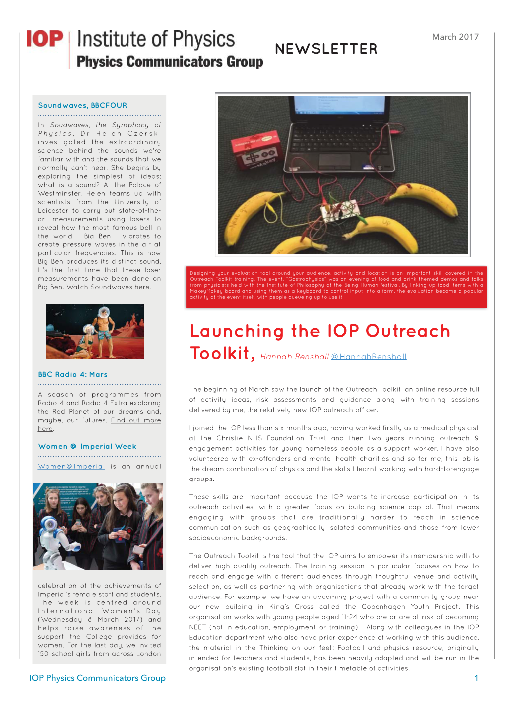 IOP Newsletter March 2017