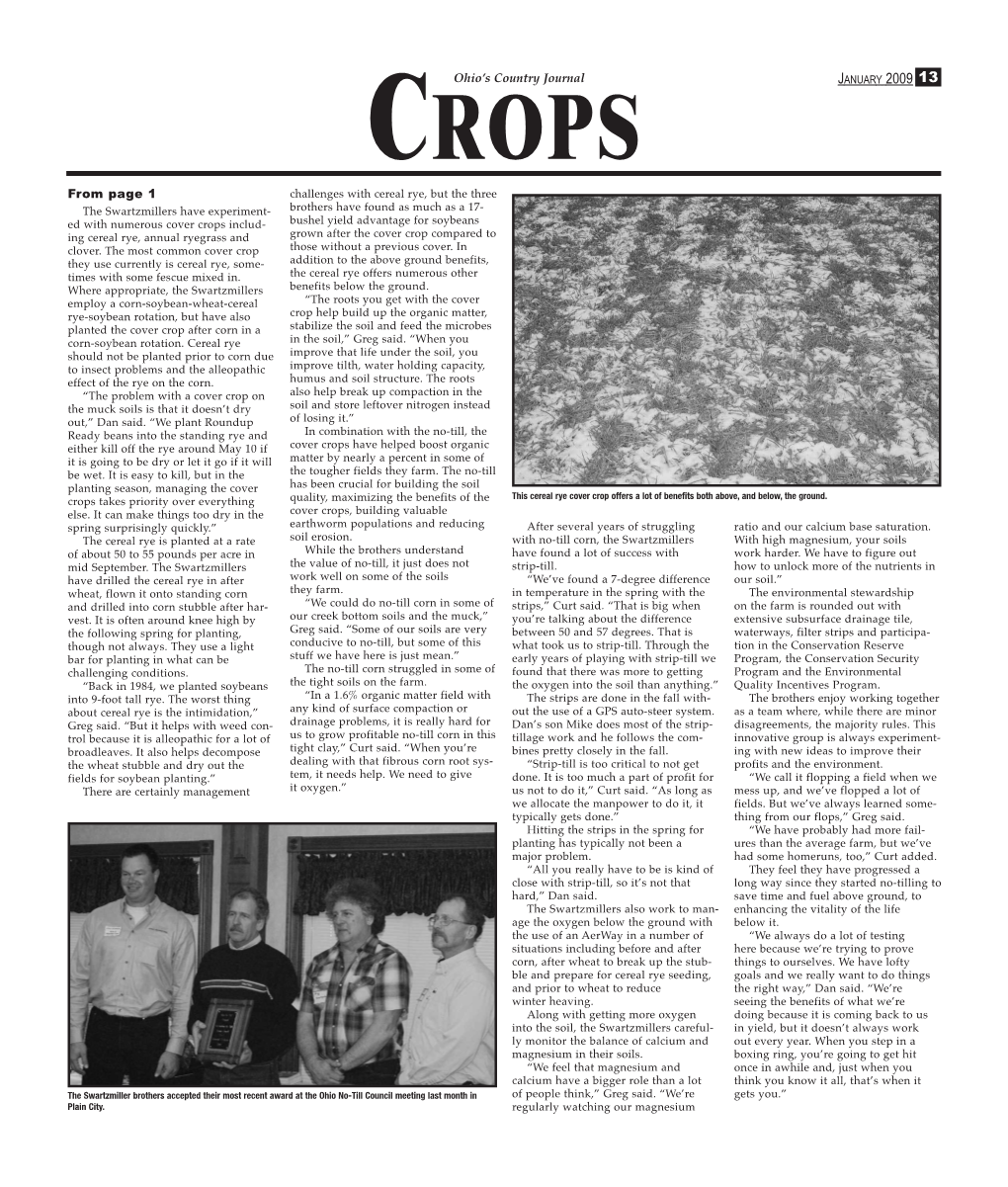 Ohio's Country Journal from Page 1